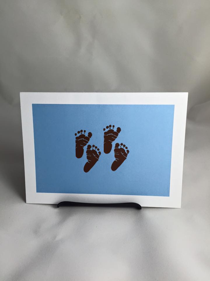 Brown Baby Boy Greeting Card-(single greeting card)