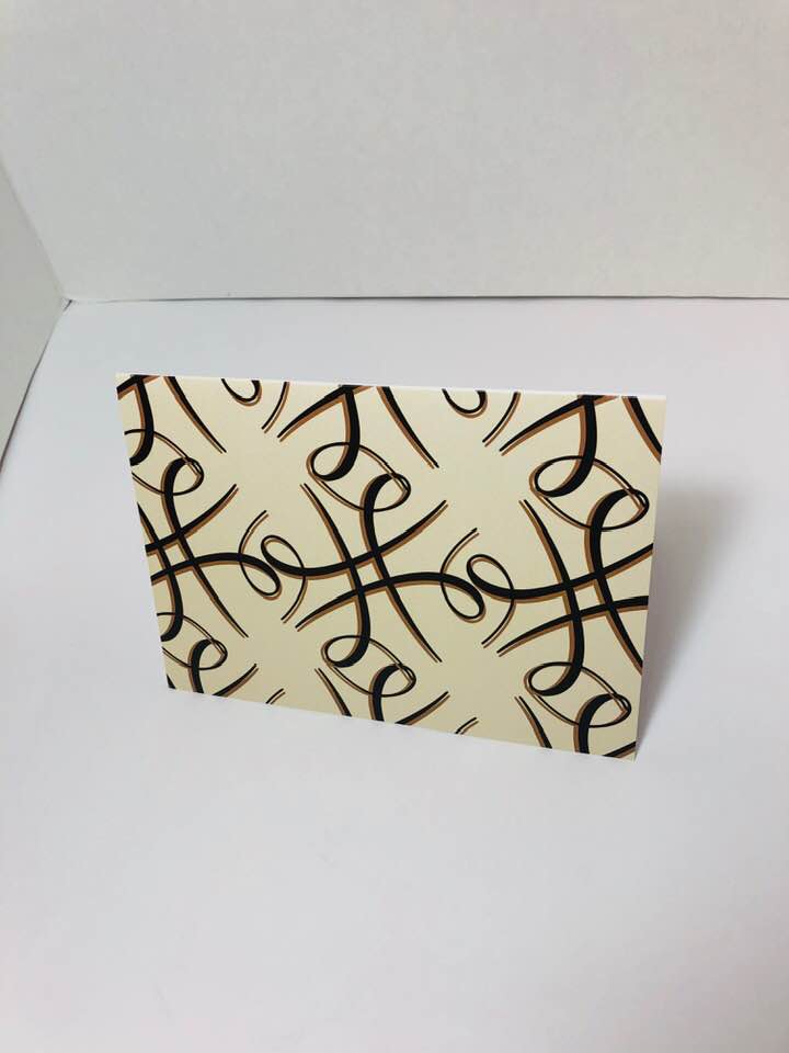 Melanin Hashtag Greeting Card-Eggshell-single greeting card