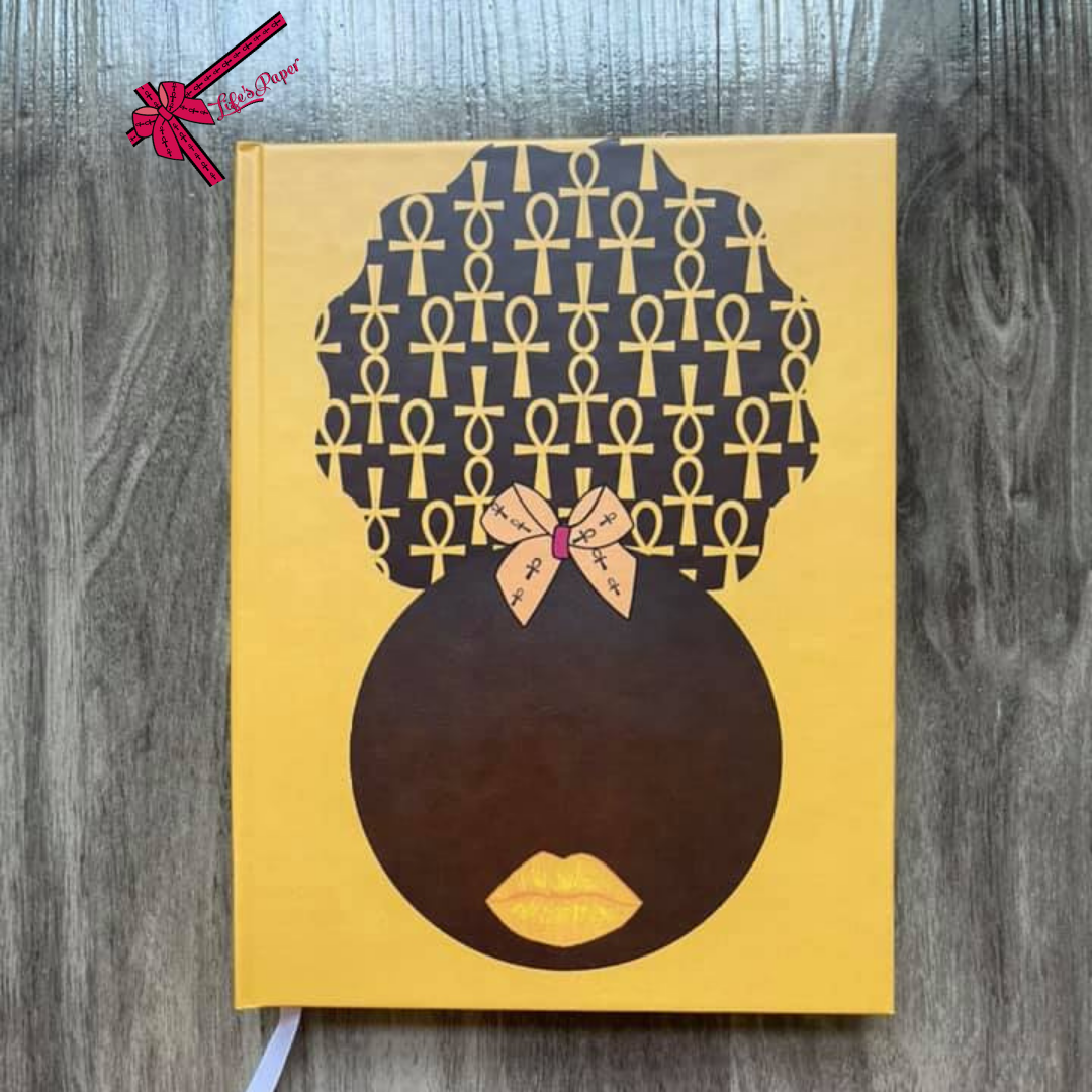 Gold Ankh Puffgirl Mini Journal