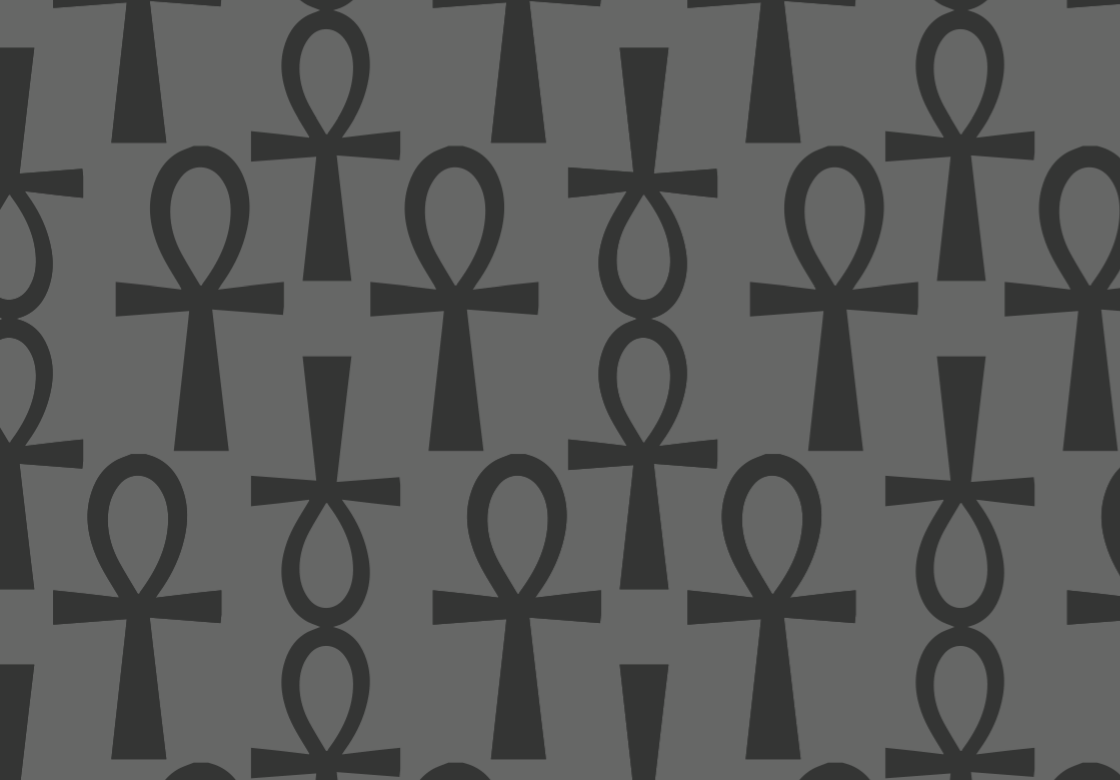 Ankh Mini Journal-Grey and Black-Handmade