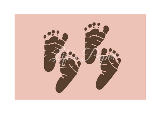 Brown Baby Girl Mini Journal-Handmade