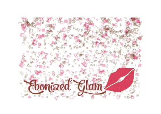 Ebonized Glam Greeting Card-Glitter (single greeting card)