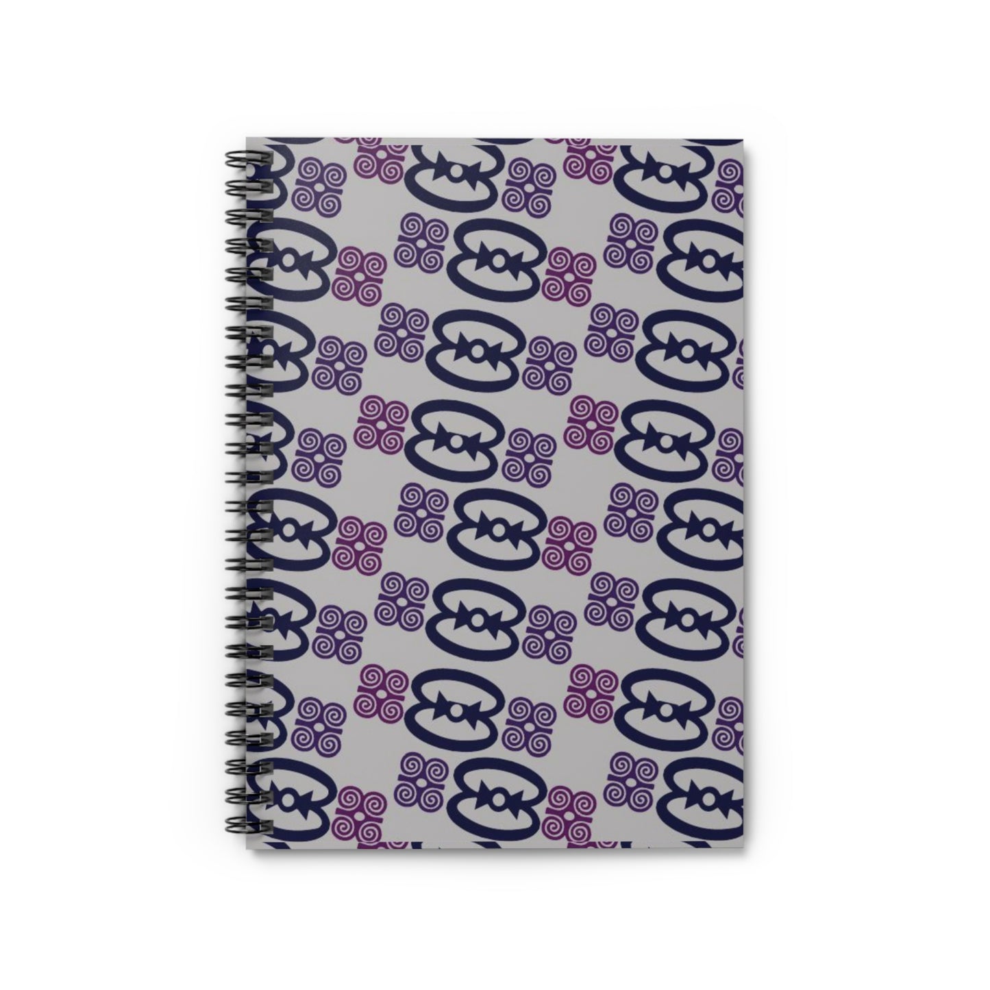 Adinkra Symbols Spiral Notebook - College Ruled Line 6"x8"