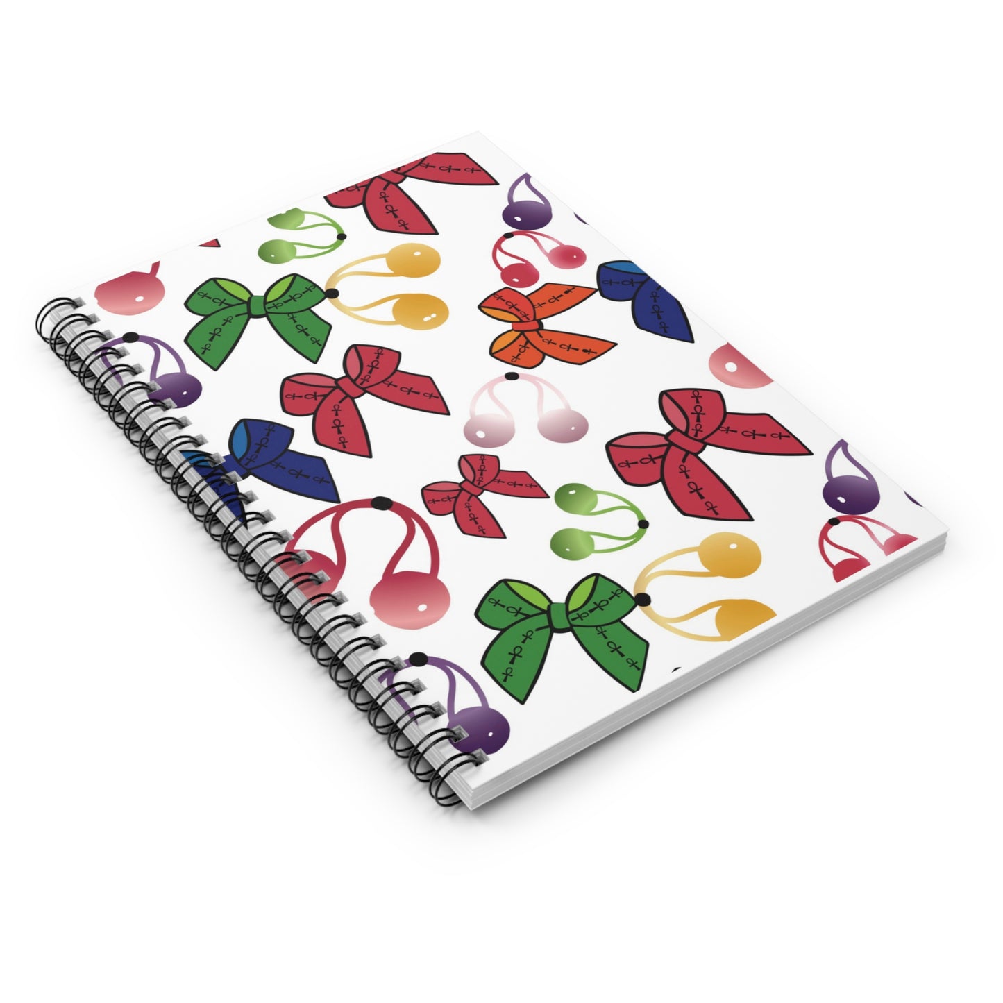 Bobbles & Bows Spiral Notebook - College Ruled Lines 6"x8"