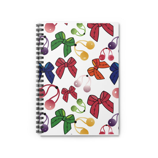 Bobbles & Bows Spiral Notebook - College Ruled Lines 6"x8"
