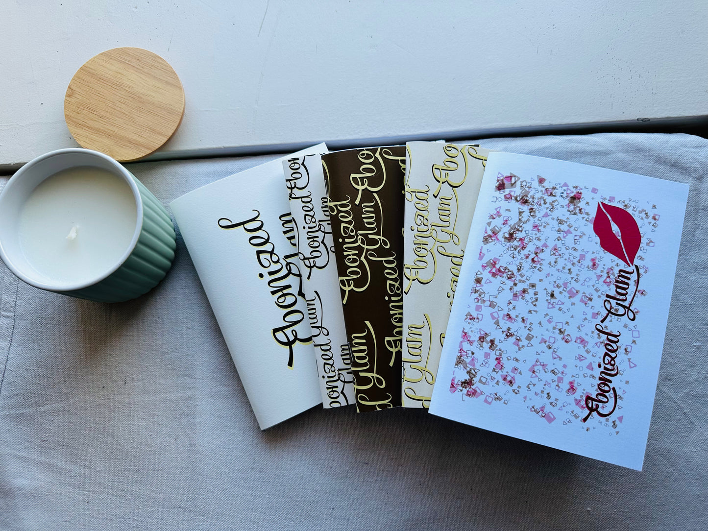 Ebonized Glam Mini Journals-Bundle