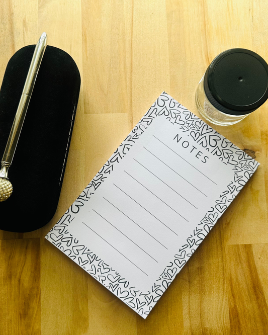 Heart Me Notepad-Handmade