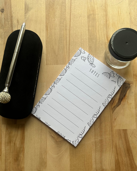 Sweet Tooth Notepad-Handmade